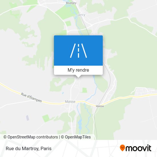 Rue du Martroy plan