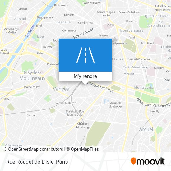 Rue Rouget de L'Isle plan