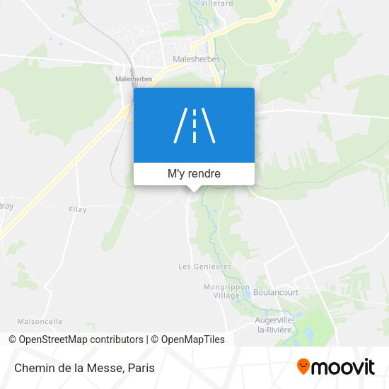 Chemin de la Messe plan