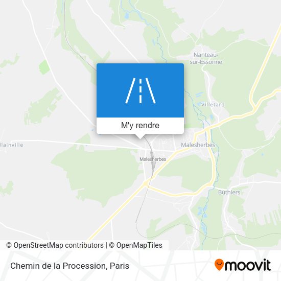 Chemin de la Procession plan