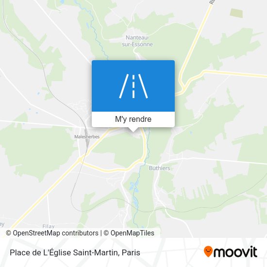 Place de L'Église Saint-Martin plan