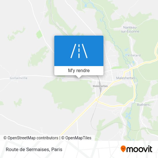 Route de Sermaises plan