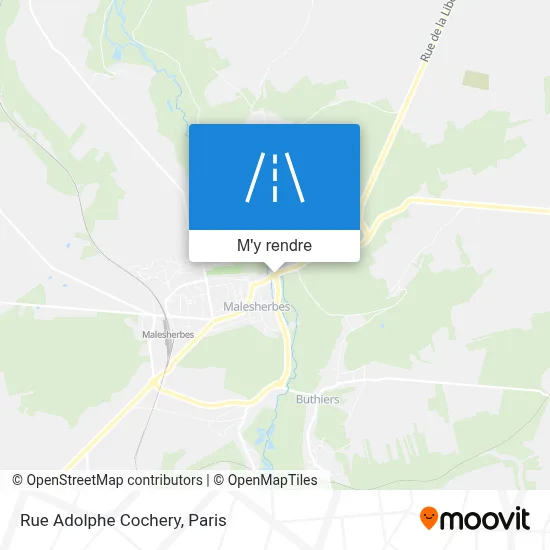 Rue Adolphe Cochery plan