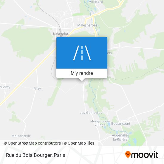Rue Du Bois Bourger plan