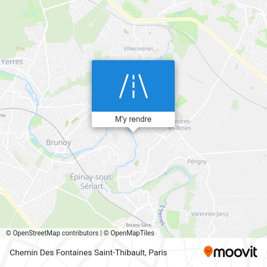 Chemin Des Fontaines Saint-Thibault plan