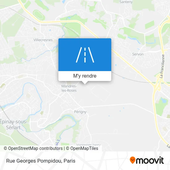 Rue Georges Pompidou plan