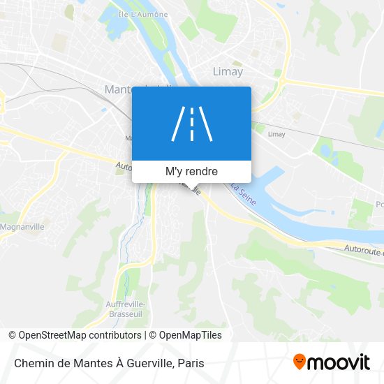 Chemin de Mantes À Guerville plan