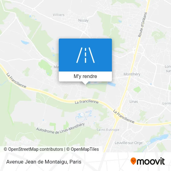 Avenue Jean de Montaigu plan