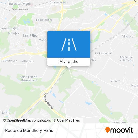 Route de Montlhéry plan