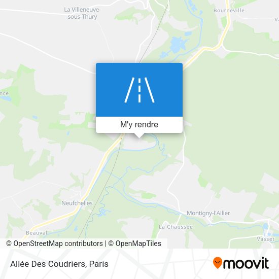 Allée Des Coudriers plan
