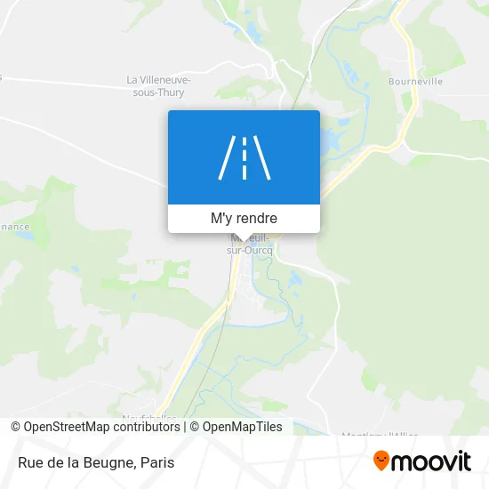 Rue de la Beugne plan