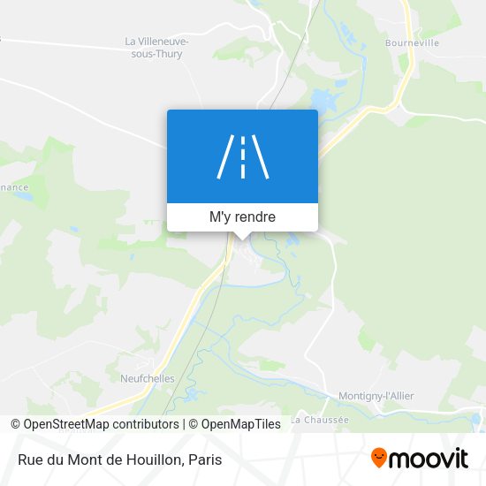 Rue du Mont de Houillon plan