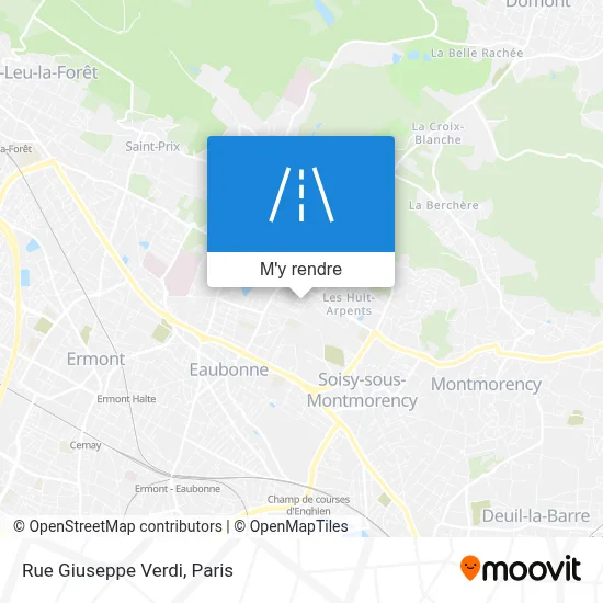 Rue Giuseppe Verdi plan