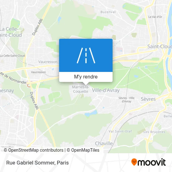 Rue Gabriel Sommer plan