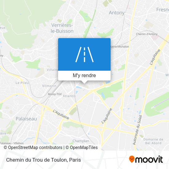Chemin du Trou de Toulon plan