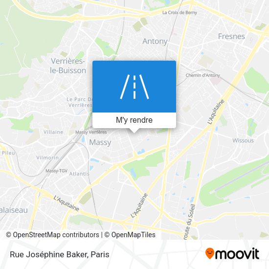 Rue Joséphine Baker plan