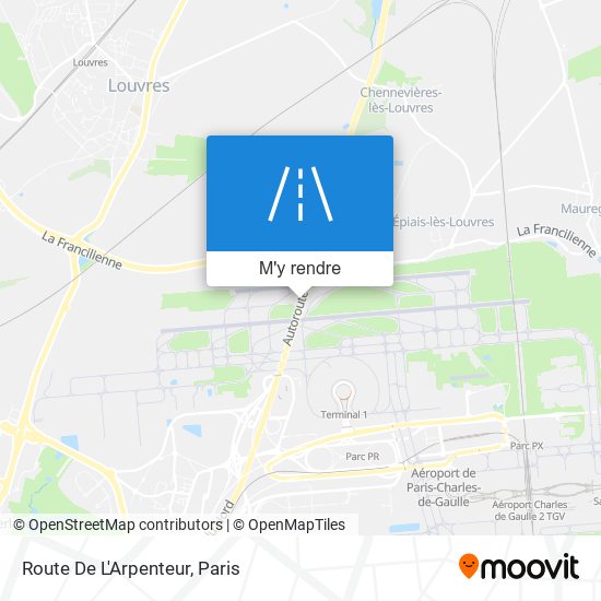 Route De L'Arpenteur plan