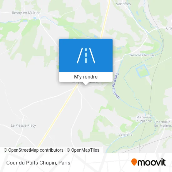 Cour du Puits Chupin plan