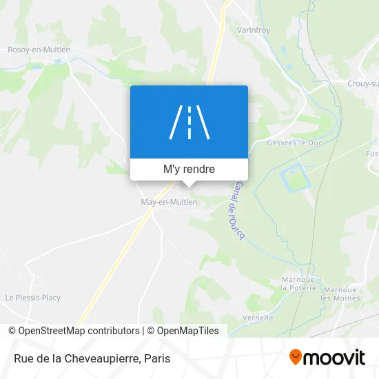 Rue de la Cheveaupierre plan