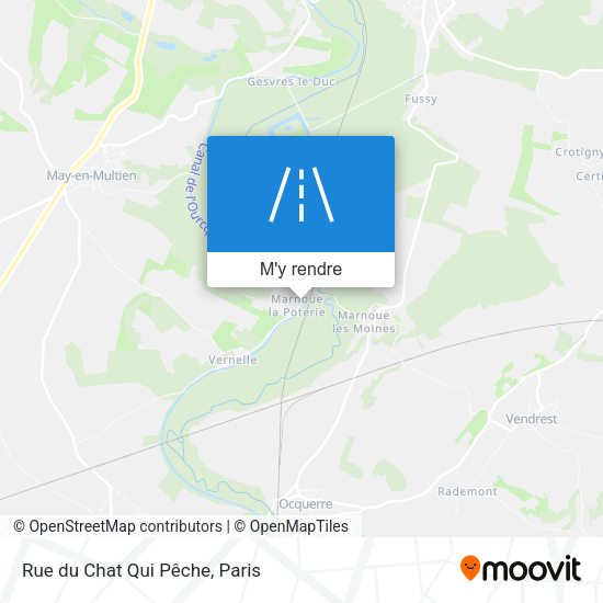 Rue du Chat Qui Pêche plan