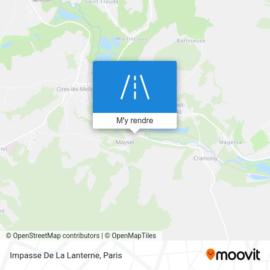 Impasse De La Lanterne plan
