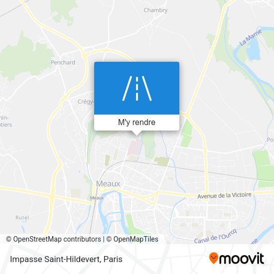 Impasse Saint-Hildevert plan