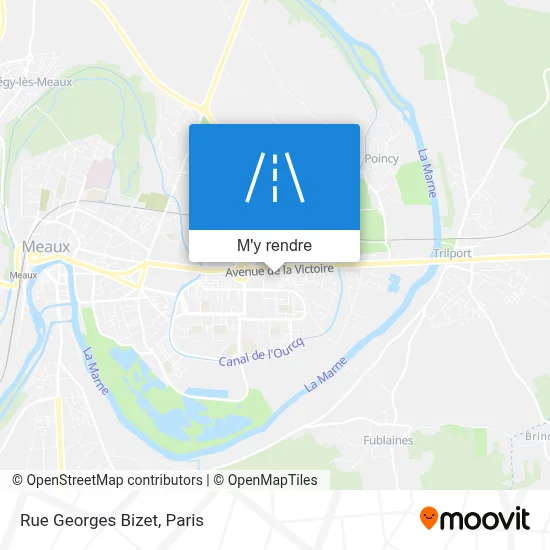 Rue Georges Bizet plan