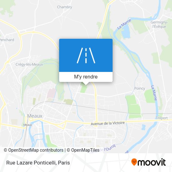 Rue Lazare Ponticelli plan