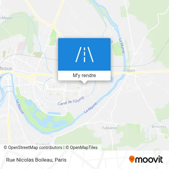 Rue Nicolas Boileau plan
