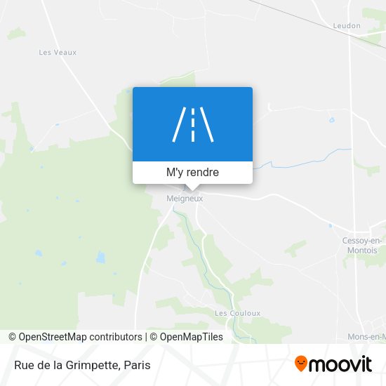 Rue de la Grimpette plan