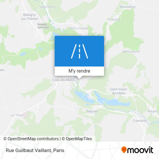 Rue Guilbaut Vaillant plan