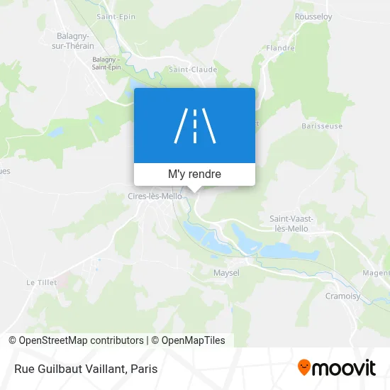 Rue Guilbaut Vaillant plan