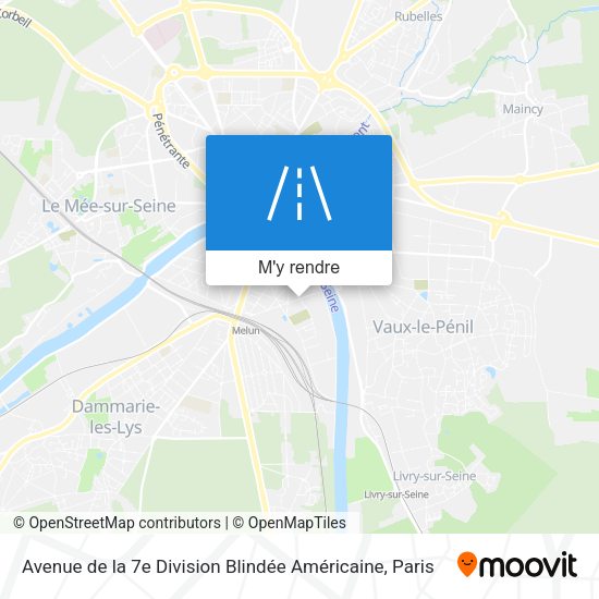 Avenue de la 7e Division Blindée Américaine plan