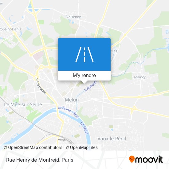 Rue Henry de Monfreid plan