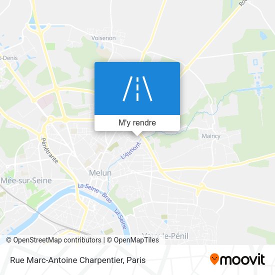 Rue Marc-Antoine Charpentier plan