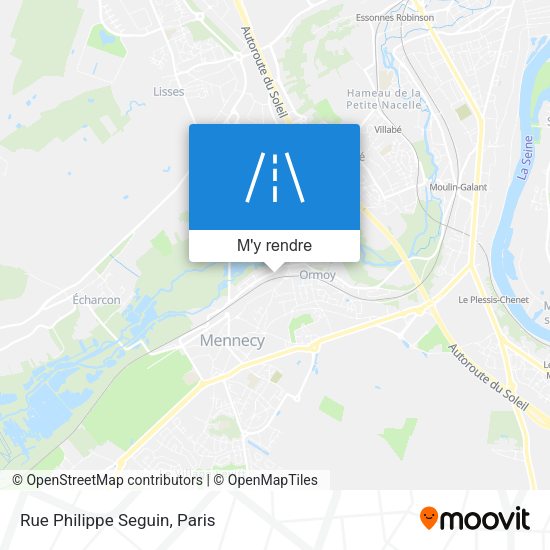 Rue Philippe Seguin plan