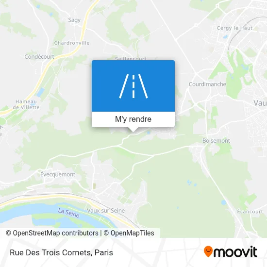 Rue Des Trois Cornets plan