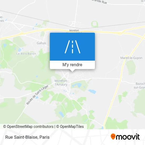 Rue Saint-Blaise plan