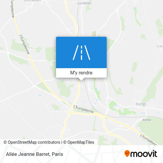 Allée Jeanne Barret plan