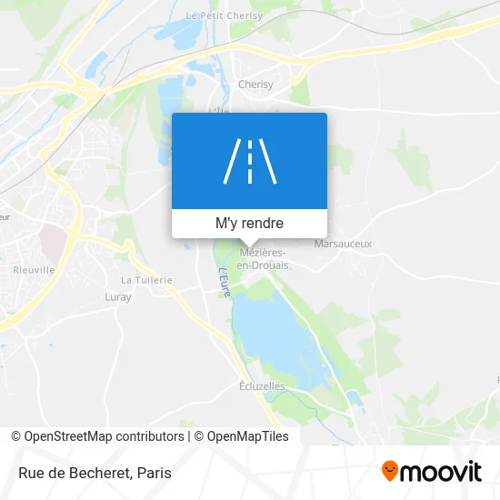 Rue de Becheret plan