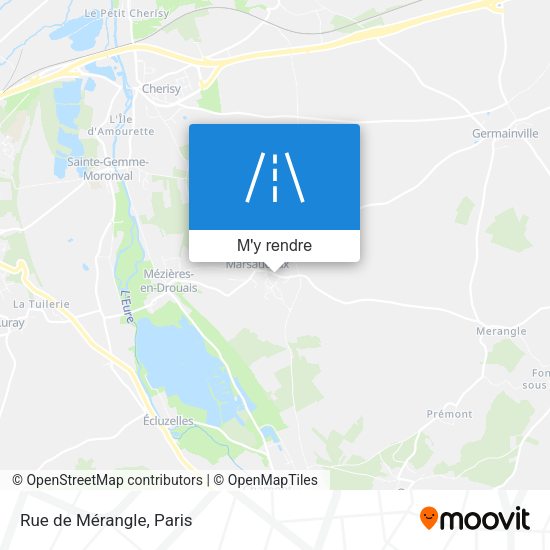 Rue De Mérangle plan