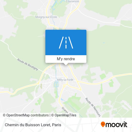 Chemin du Buisson Loret plan