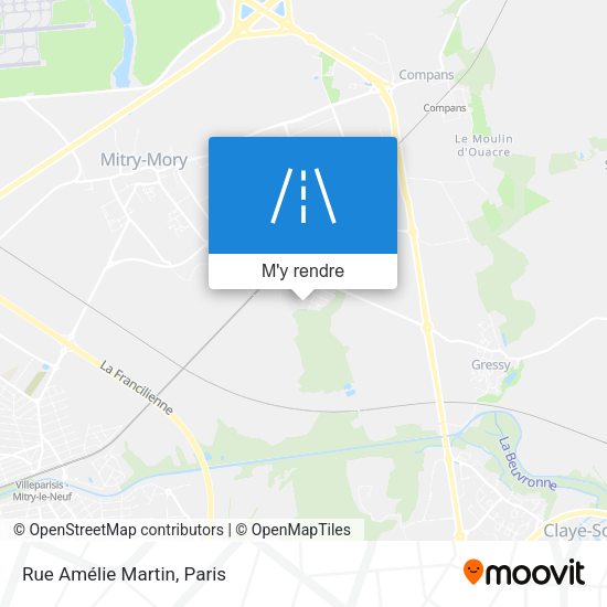 Rue Amélie Martin plan