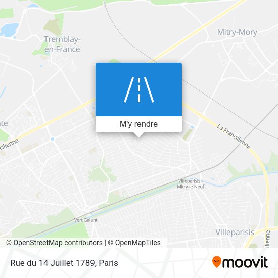 Rue du 14 Juillet 1789 plan