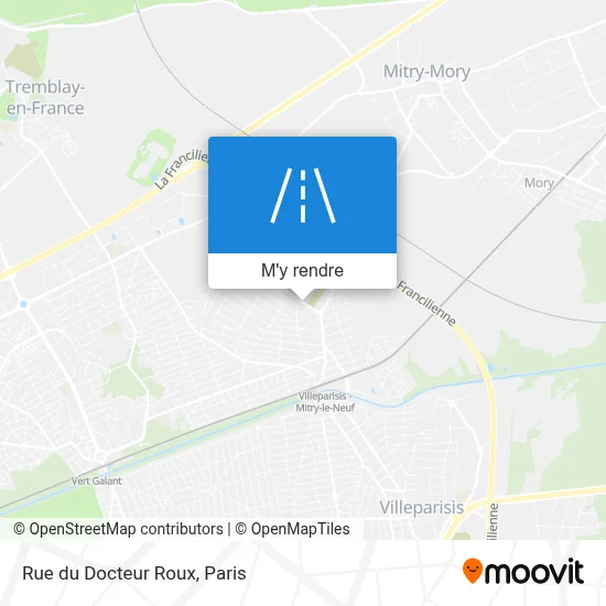 Rue du Docteur Roux plan