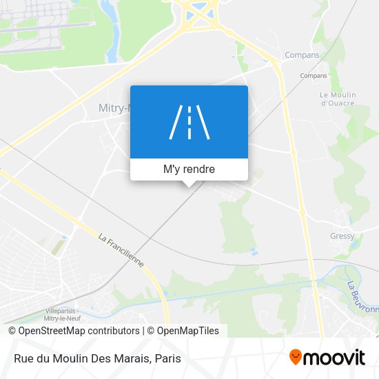 Rue du Moulin Des Marais plan