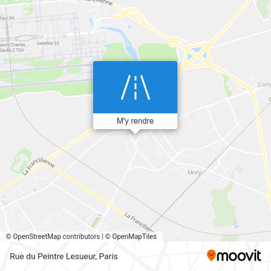 Rue du Peintre Lesueur plan