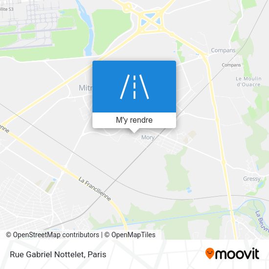 Rue Gabriel Nottelet plan
