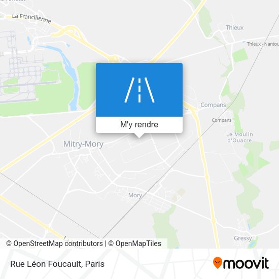 Rue Léon Foucault plan