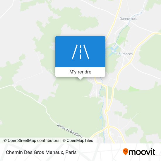 Chemin Des Gros Mahaux plan